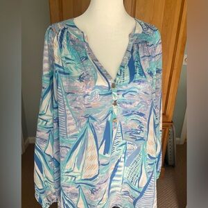 Lilly Pulitzer Elsa Silk Top